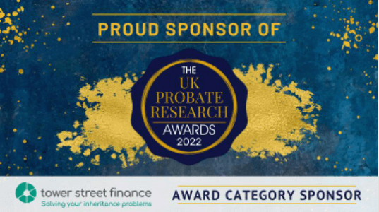 Tower Street Finance sponsors prize at UK Probate Research Awards